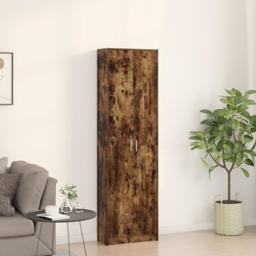 vidaXL Ντουλάπα Καπνιστού Δρυ 55x25x189cm Επεξεργασμένου Ξύλου 1 τεμ.