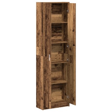 vidaXL Ντουλάπα από Παλιό Ξύλο 55x25x189cm Επεξεργασμένο Ψάξιμο 1 τεμ.