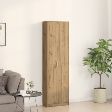 vidaXL Ντουλάπα από καρυδιά 55x25x189cm Επεξεργασμένο ξύλο 1 τεμ.