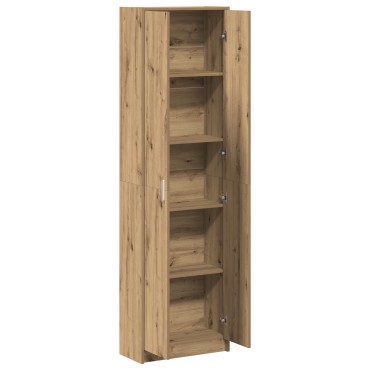vidaXL Ντουλάπα από καρυδιά 55x25x189cm Επεξεργασμένο ξύλο 1 τεμ.