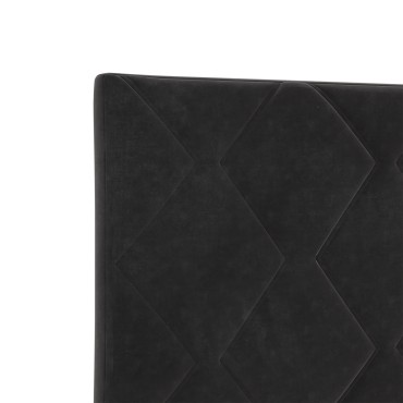 vidaXL Κεφαλάρι Διαμαντιών Μαύρο Βελούδο  90x40x7cm 1 τεμ.