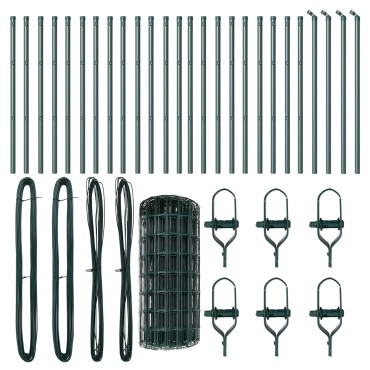 vidaXL Euro Fence με 13 Πόλους 0.4x50 μ Γαλβανισμένος Χάλυβας Πράσινος