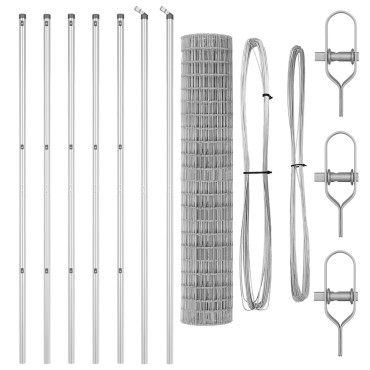 vidaXL Euro Fence με 7 Στήλες 1.6x10 μ Γαλβανισμένος Χάλυβας