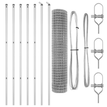 vidaXL Euro Fence με 7 Πόλους 1.5x10 μ Γαλβανισμένος Χάλυβας