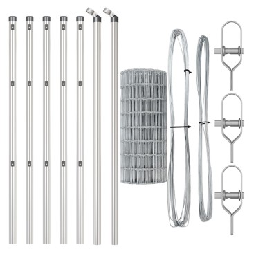 vidaXL Euro Fence με 7 Πόλους 0.4x10 μ Γαλβανισμένος Χάλυβας