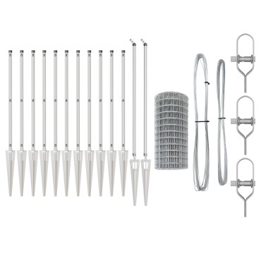 vidaXL Euro Fence με 13 Στηλοβάτες 0.4x25 μ Γαλβανισμένος Χάλυβας