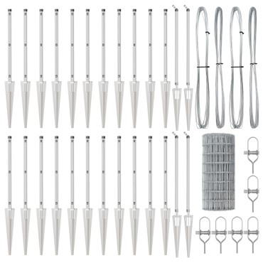 vidaXL Euro Fence με 13 Σημεία 0.4x50 μ Γαλβανισμένο Ατσάλι