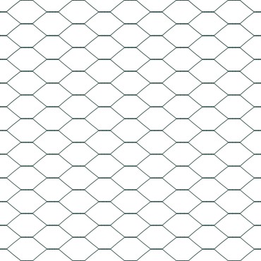 vidaXL Hexagon Fence Πράσινο 0.6x50 μ Χάλυβας