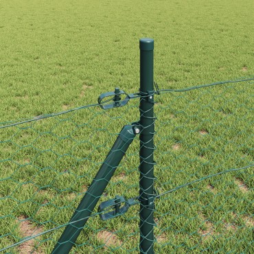 vidaXL Εξάγωνος Φράκτης Πράσινος 0.6x50 m Ατσάλι