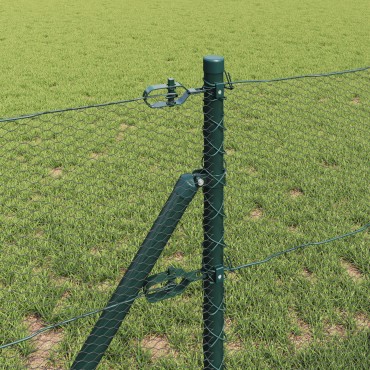 vidaXL Εξαγωνικός Φράχτης Πράσινος 0.5x100 m Χάλυβας