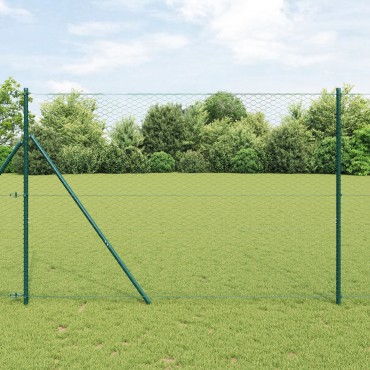 vidaXL Hexagon Fence Πράσινος 1.5x100 m Ατσάλι