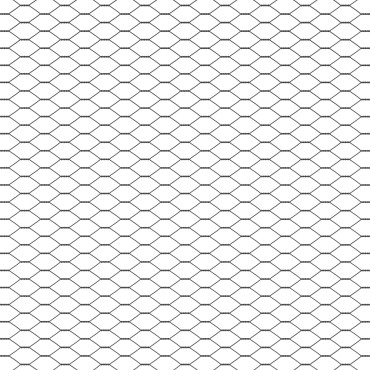 vidaXL Hexagon Fence Γκρι 0.4x10 m Χάλυβας