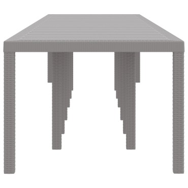 vidaXL Τραπέζι Κήπου Ανοιχτό Γκρι 400x100x73cm Ρατάν, vidaXL Τραπέζι Κήπου Ανοιχτό Γκρι 250x100x73cm Ρατάν, vidaXL Τραπέζι Κήπου Ανοιχτό Γκρι 150x100x73cm Ρατάν 1 τεμ.