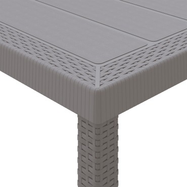 vidaXL Τραπέζι Κήπου Ανοιχτό Γκρι 400x100x73cm Ρατάν, vidaXL Τραπέζι Κήπου Ανοιχτό Γκρι 250x100x73cm Ρατάν, vidaXL Τραπέζι Κήπου Ανοιχτό Γκρι 150x100x73cm Ρατάν 1 τεμ.