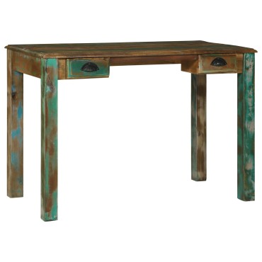 vidaXL Γραφείο 112x55x76cm Συμπαγές Ξύλο 1 τεμ.