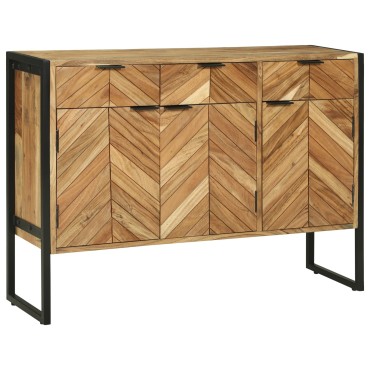 vidaXL Πλευρικός Ντούλαπας 100x30x75cm Μασίφ Ξύλο Ακακίας 1 τεμ.
