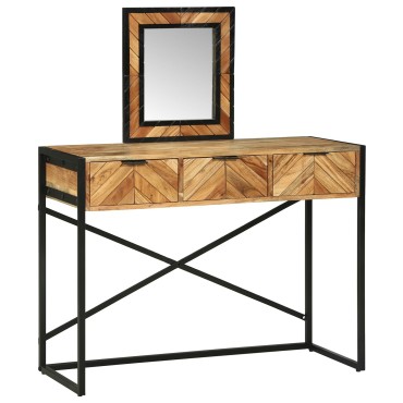 vidaXL Καθρέφτης Επιτραπέζιο 100x40x120cm Σταθερό Ξύλο Ακακίας