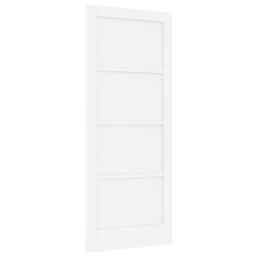 vidaXL Εσωτερική Πόρτα 'ORKDAL' Λευκή 83x202x4 εκ Στερεό Ξύλο Πεύκο