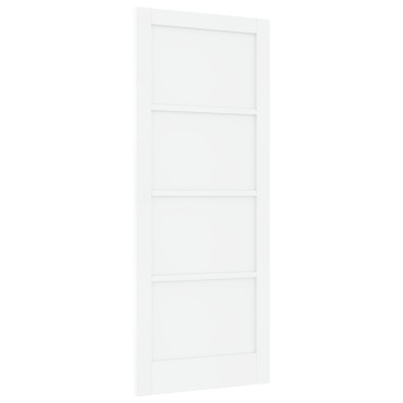 vidaXL Εσωτερική Πόρτα 'ORKDAL' Λευκή 86x211x4 εκ. Στερεό Ξύλο Πεύκου