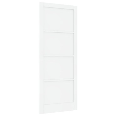 vidaXL Πόρτα Εσωτερικής Χρήσης 'ORKDAL' Λευκή 93x232x4 εκ. Μασίφ Ξύλου Πεύκου