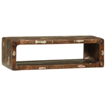 vidaXL Ντουλάπι Τηλεόρασης Πολύχρωμο 80x30x25cm Μασίφ Ξύλο Ανακυκλωμένο 1 τεμ.