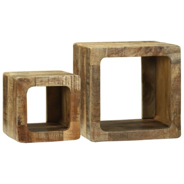 vidaXL Μονάδες TV 2 τεμ. Καφέ 36x30x36cm Στερεό ξύλο μάνγκο