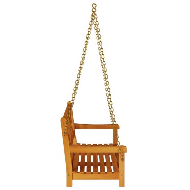 vidaXL 2Θέσιος Πάγκος Swing Κήπου 110x56x58cm Μασίφ Ξύλο Ακακίας