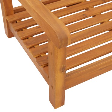 vidaXL 2Θέσιος Πάγκος Swing Κήπου 110x56x58cm Μασίφ Ξύλο Ακακίας