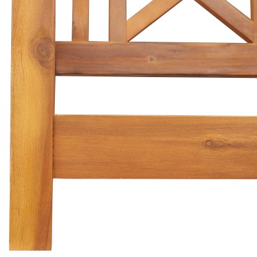 vidaXL 2Θέσιος Πάγκος Swing Κήπου 110x56x58cm Μασίφ Ξύλο Ακακίας