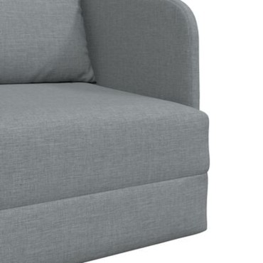 vidaXL Κρεβάτι Καναπές 2-σε-1 Ανοιχτό Γκρι 65x80x83cm Υφάσματος