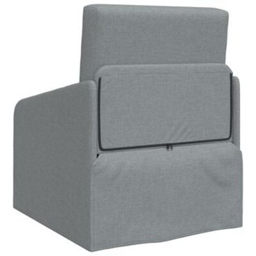 vidaXL Κρεβάτι Καναπές 2-σε-1 Ανοιχτό Γκρι 65x80x83cm Υφάσματος
