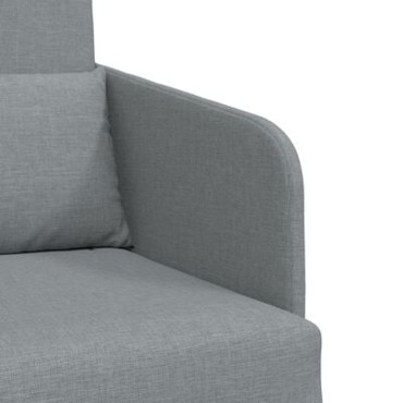 vidaXL Κρεβάτι Καναπές 2-σε-1 Ανοιχτό Γκρι 65x80x83cm Υφάσματος