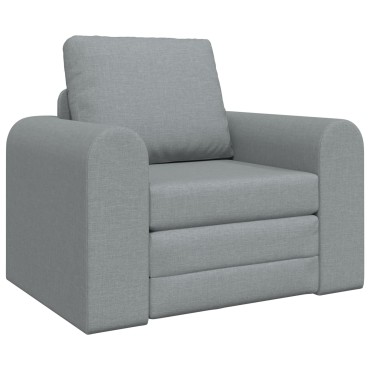 vidaXL Καναπές Κρεβάτι 2 Σε 1 Ανοιχτό Γκρι 98x71x83cm Ύφασμα 1 τεμ. Γωνιακός