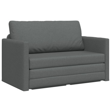 vidaXL Κρεβάτι καναπές Σκούρο Γκρι ύφασμα 124x71x78cm