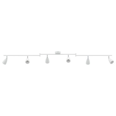 vidaXL Φωτιστικό Οροφής 6 Way Adjustable White GU10