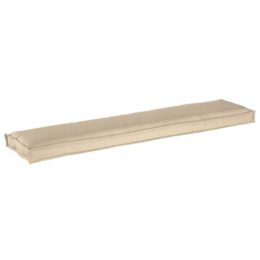 vidaXL Μαξιλάρι Παλέτας για Παγκάκι Μπεζ 180x40x8cm ύφασμα Oxford