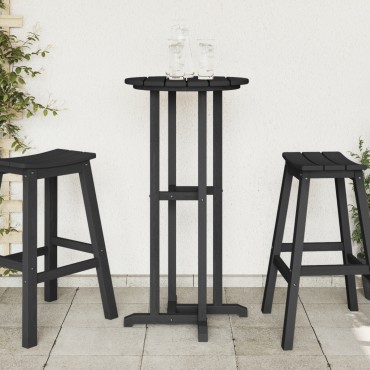 vidaXL Μαύρο Τραπέζι Μπαρ 55x55x107cm 1 τεμ.