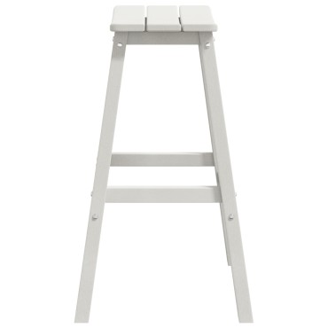 vidaXL Μπαρ σκαμπό 2 τεμ. Λευκό 52x43x73,5cm HDPE