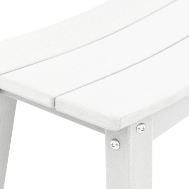 vidaXL Μπαρ σκαμπό 2 τεμ. Λευκό 52x43x73,5cm HDPE