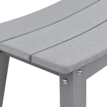 vidaXL Μπαρ σκαμπό 2 τεμ. Ανοιχτό γκρι 52x43x73,5cm HDPE