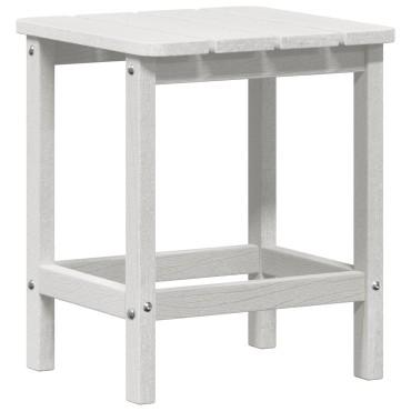 vidaXL Τραπέζι Adirondack Λευκό 38x38x45cm HDPE 1 τεμ.