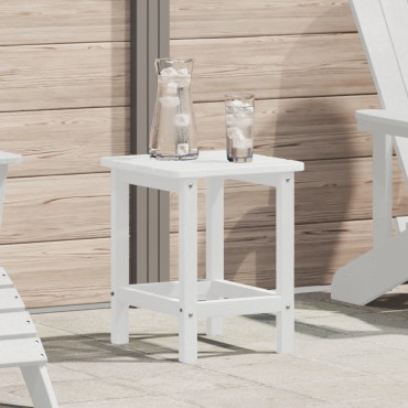 vidaXL Τραπεζάκι Πλευράς Λευκό 38x38x46cm Πολυαιθυλένιο 1 τεμ.