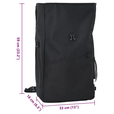 vidaXL Τσάντα Ποδηλάτου για Ρακέτα 25 L Μαύρη 33x16x48 εκ.