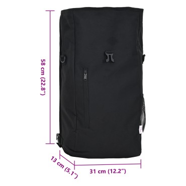 vidaXL Τσάντα Ποδηλάτου για Ράφι 20 L Μαύρη 31x13x58 εκ