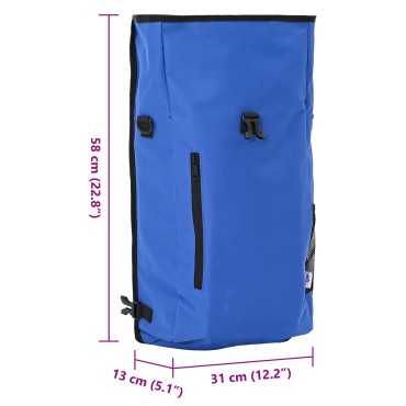 vidaXL Τσάντα Ποδηλάτου για Ράφι Πηνίου 20 L Μπλε 31x13x58 εκ.