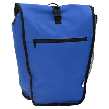 vidaXL Τσάντα Ποδηλάτου για Ράγες Pannier 20 L Μπλε 34x16x59 εκ.