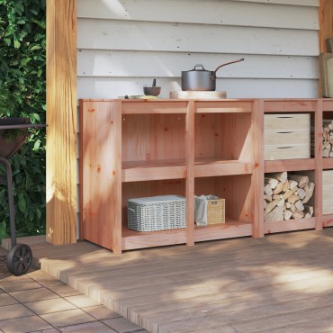 vidaXL Ντουλάπι Εξωτερικής Κουζίνας 106x55x92cm Στερεό Ξύλο Ντούγκλας 1 τεμ.