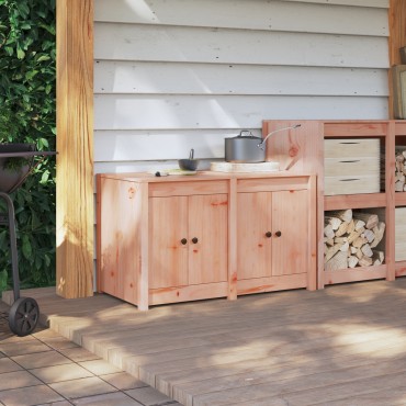 vidaXL Ντουλάπι Κουζίνας Εξωτερικού Χώρου 106x55x64cm Μασίφ Ξύλο Ντάγκλας 1 τεμ.