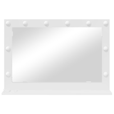 vidaXL Καθρέφτης Vanity με LED Φώτα Λευκό 80x55x18 εκ.
