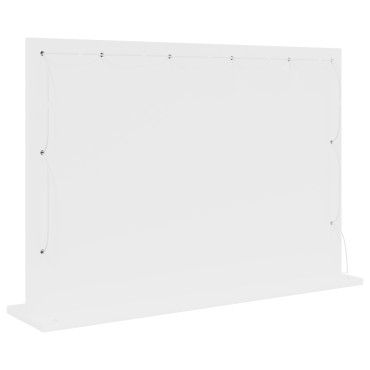 vidaXL Καθρέφτης Vanity με LED Φώτα Λευκό 80x55x18 εκ.